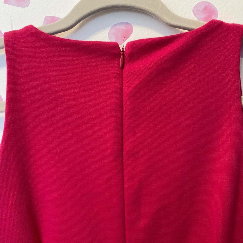 Women's Jennifer Lopez Embellished Ponte Sheath Dress Size 6in Electric Magenta - Picture 2 of 5